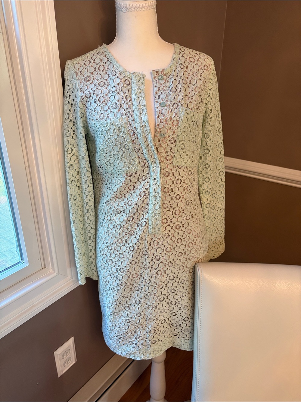 Victoria Beckham for Target Mint Green Lace Mini Dress